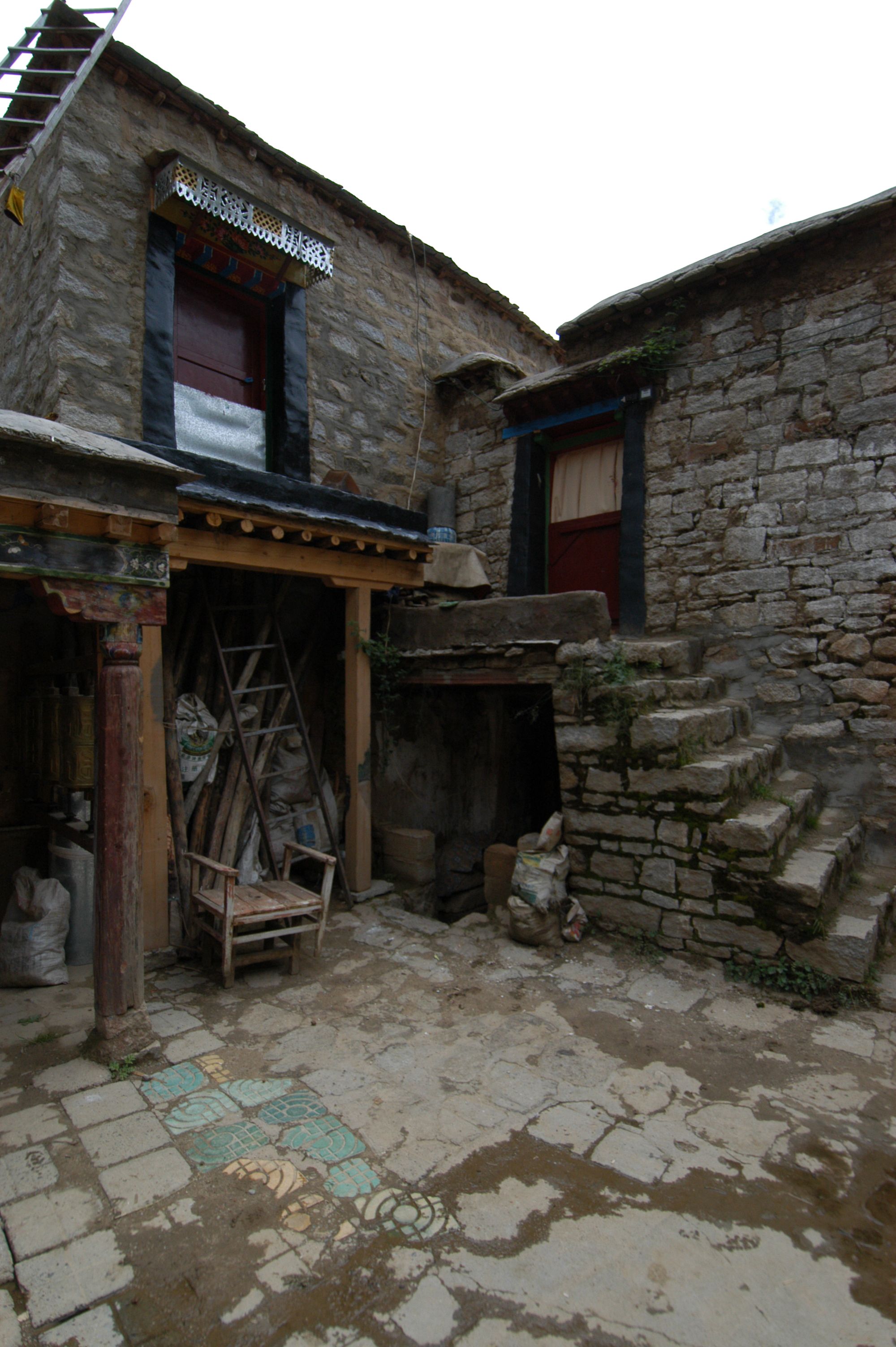Part of a panorama, Dga' ru dgon pa nunnery